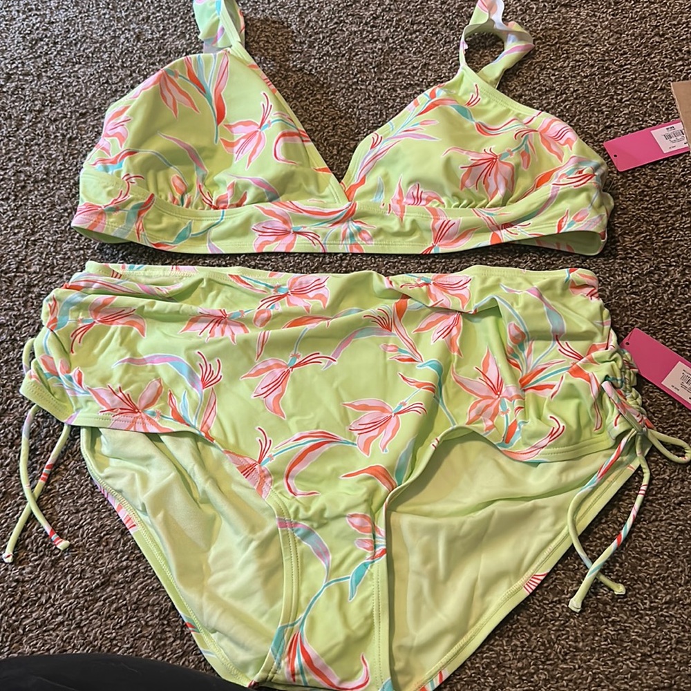 Ninety-Nine Degrees° SPRING OASIS BIKINI: NEW WITH TAGS: SIZE 3X